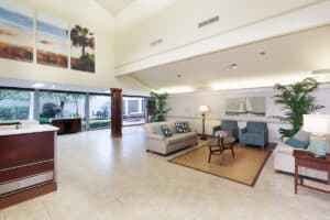 The front lobby of San Diego Post-Acute