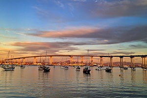 San Diego bridge to Coronado Island